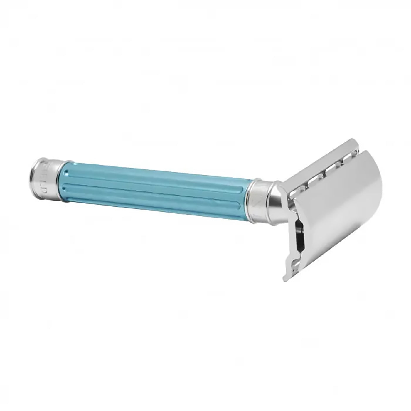 Edwin Jagger 3ONE6 Grooved Stainless Steel Safety Razor (Light Blue ...