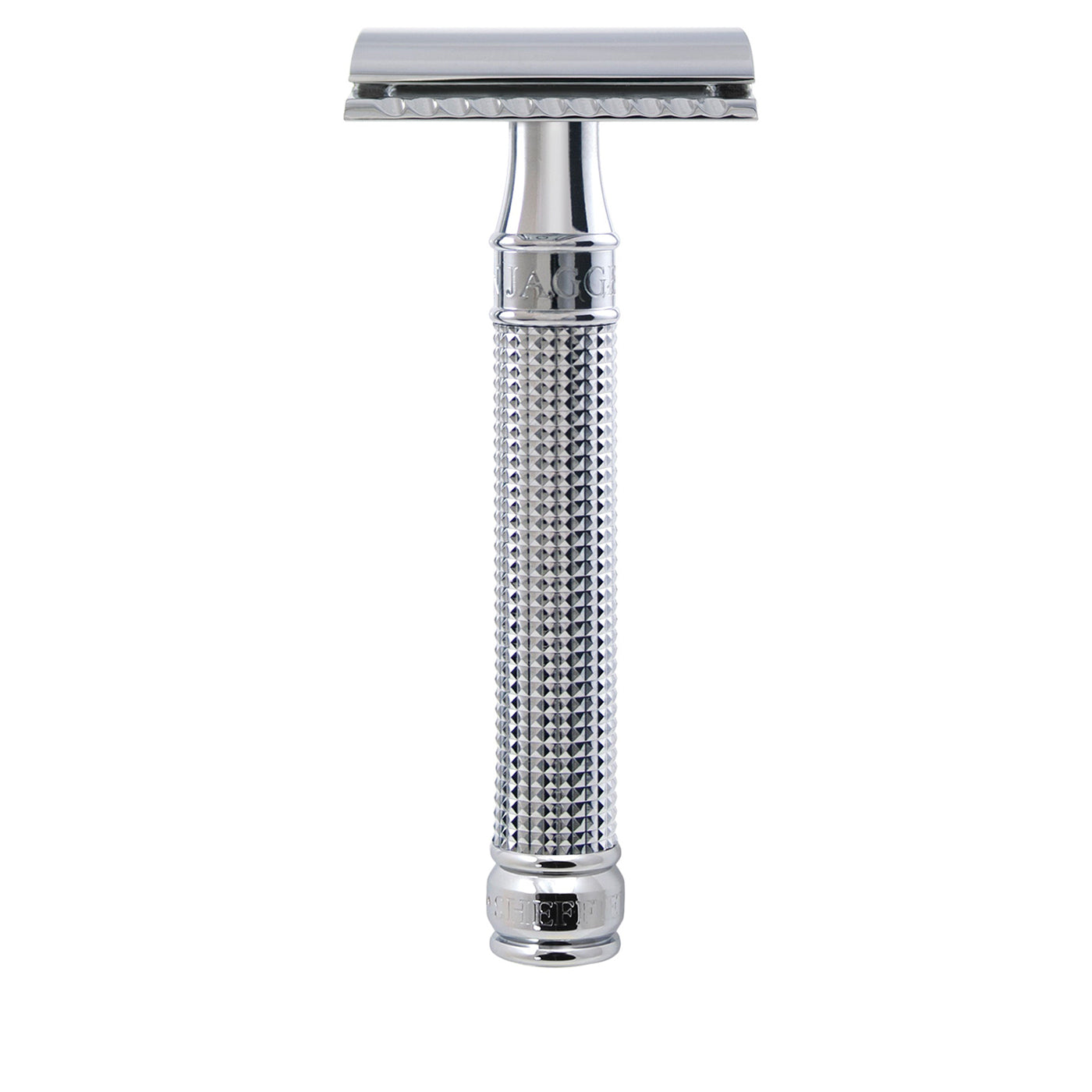 Edwin Jagger DE3D14BL Chrome 3D Diamond Double Edge Safety Razor