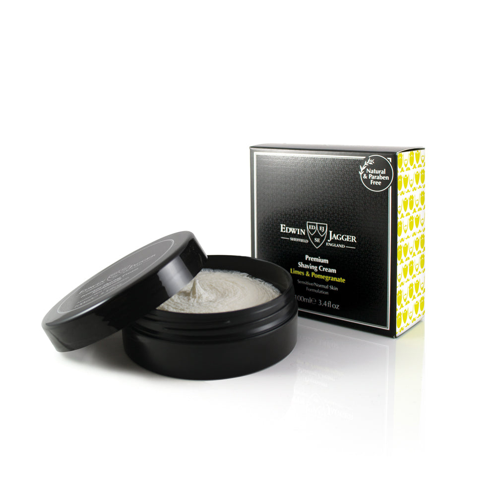 Edwin Jagger Limes & Pomegranate Shaving Soap Travel Tub 65g.