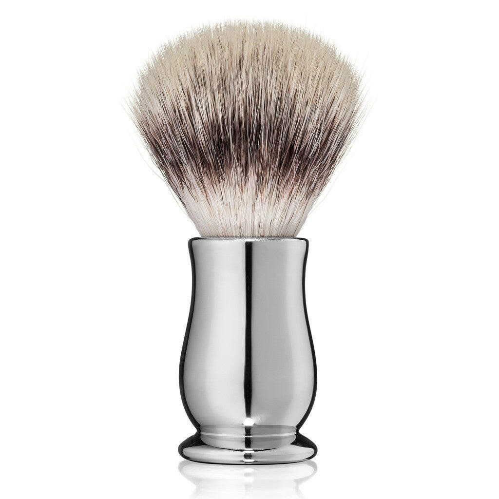 Edwin Jagger Chatsworth Chrome Synthetic Silvertip Shaving Brush