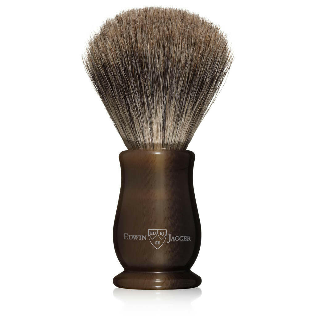 Edwin Jagger Chatsworth Imitation Light Horn Best Badger Shaving Brush