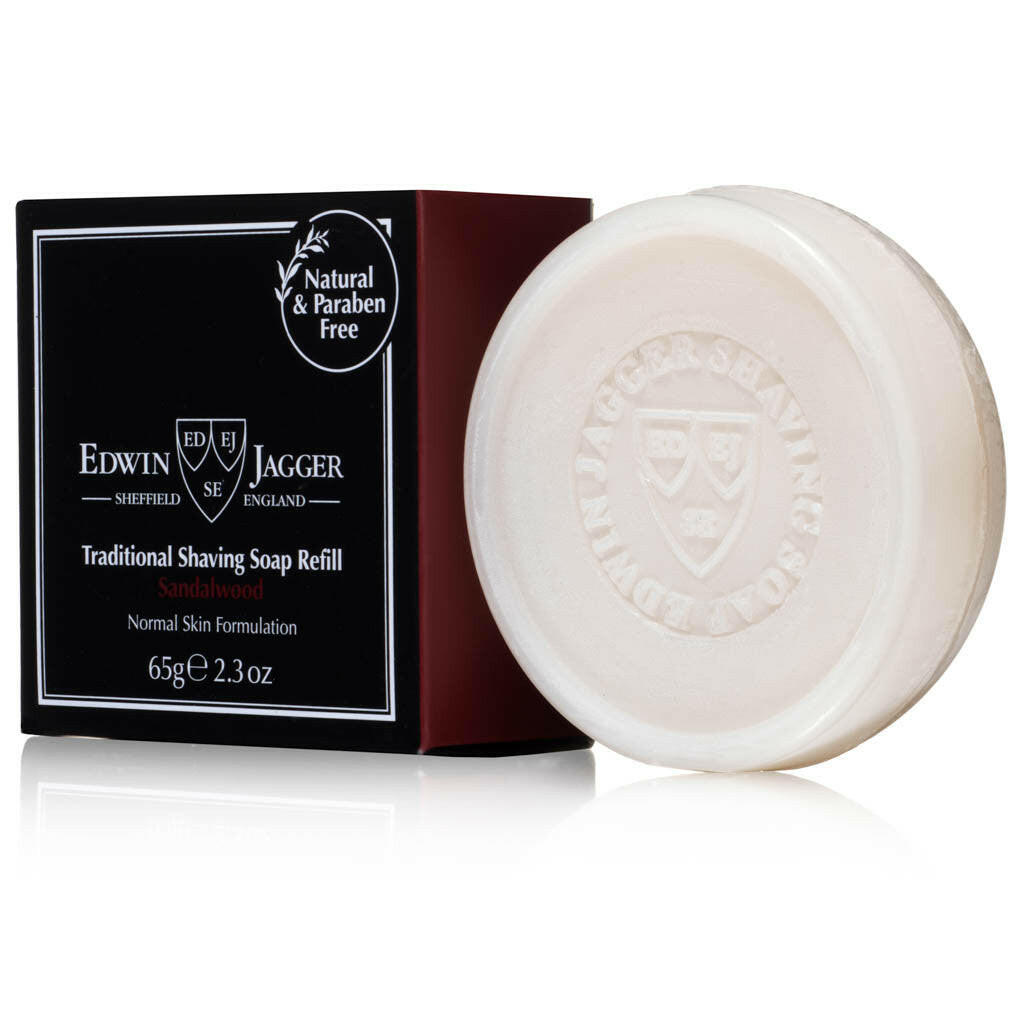 Edwin Jagger Sandalwood Shaving Soap Refill 2.3 Ounces