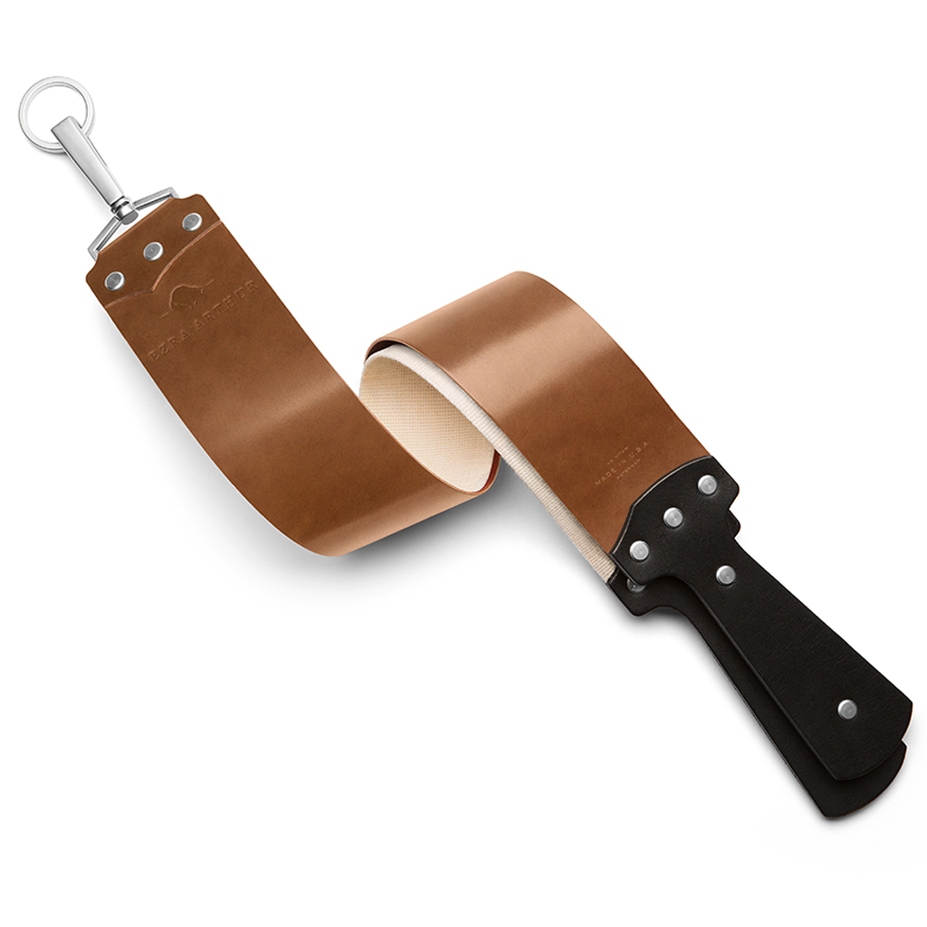 Ezra Arthur 2.5 Inch Whiskey Cordovan &amp; Nickel Strop