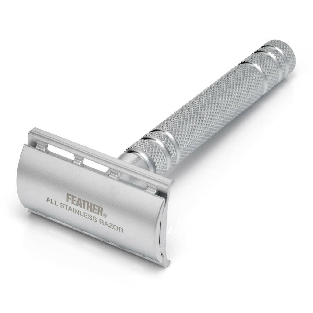 Feather as-d2 all stainless double edge safety razor mild razor