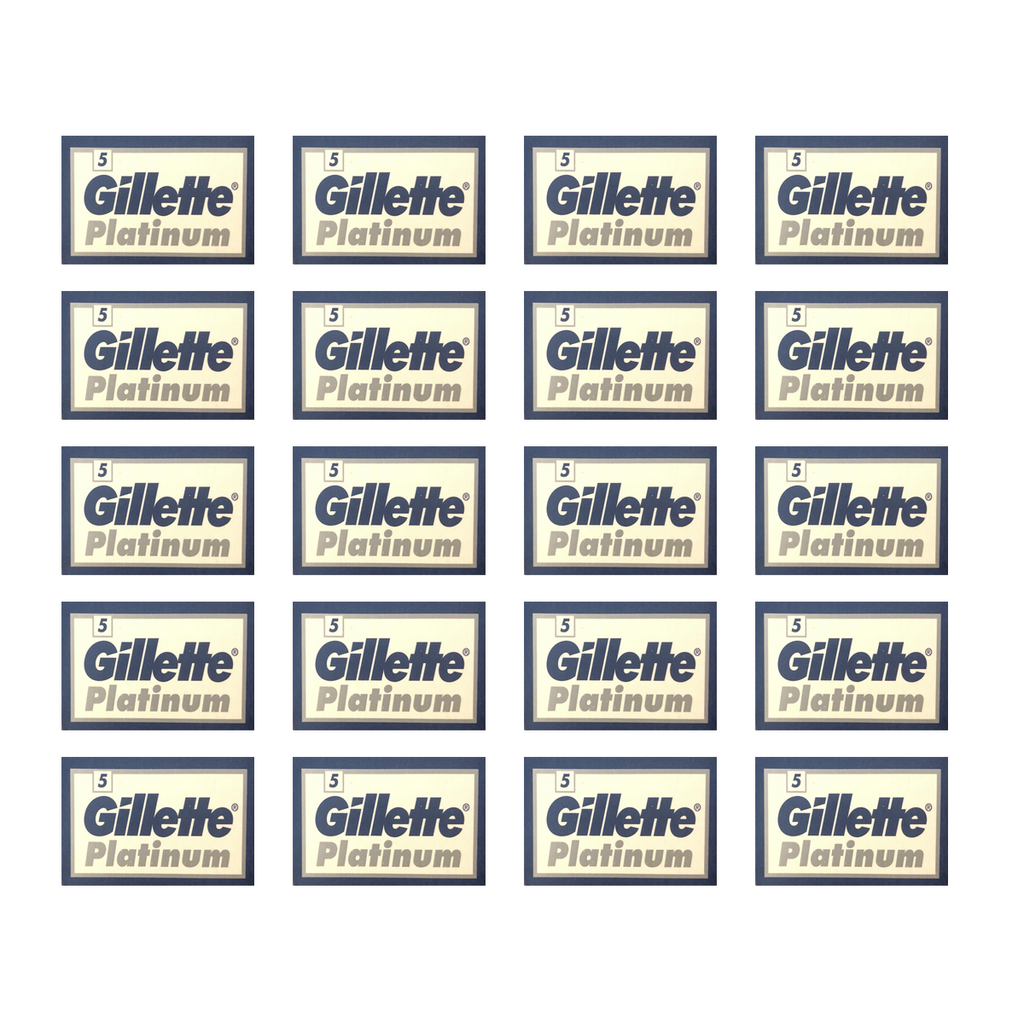 Gillette Platinum Safety Razor Blades (100 Pack) – I Wet Shave