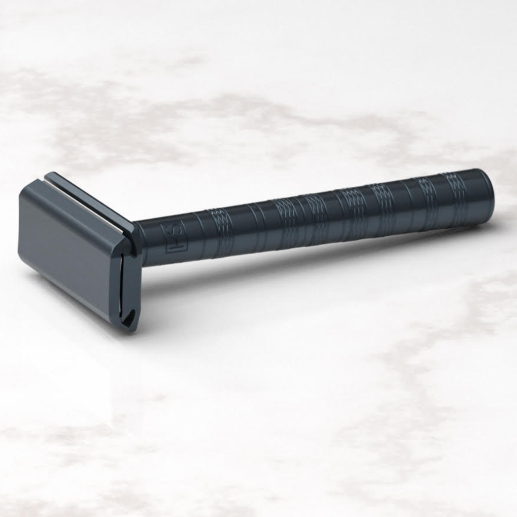 Henson Shaving AL13 Aggressive Gray Safety Razor.