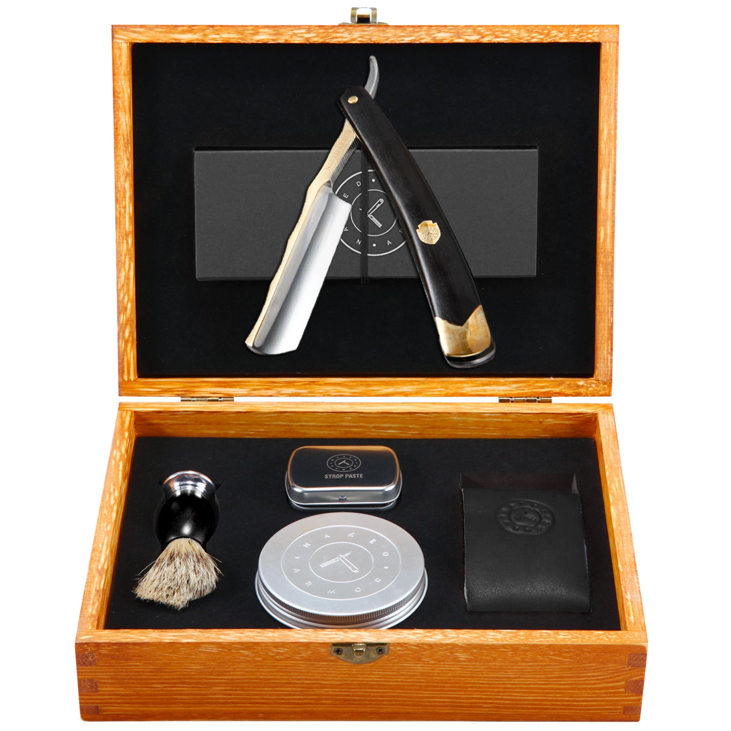 Naked Armor King Arthur 7 Piece Straight Razor Kit.