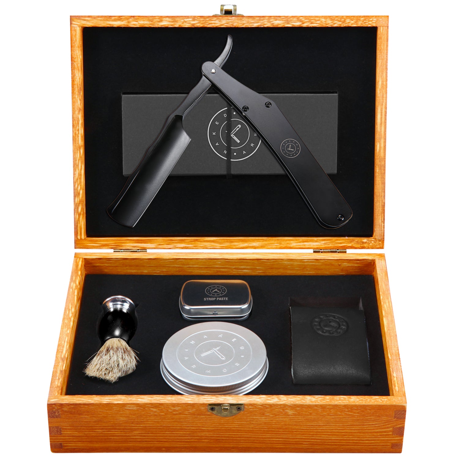Naked Armor Lancelot 7 Piece Straight Razor Kit.