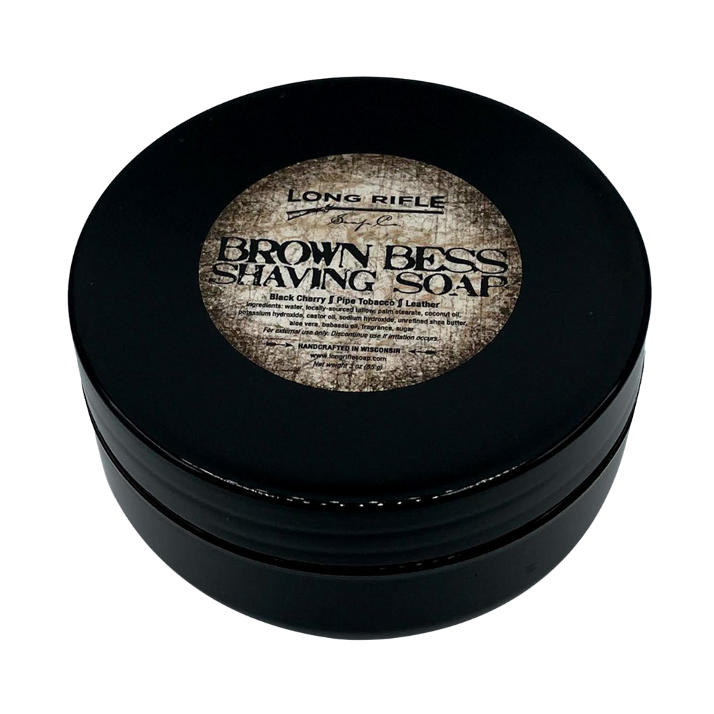 Long Rifle Tallow Brown Bess Shaving Soap 3 oz.