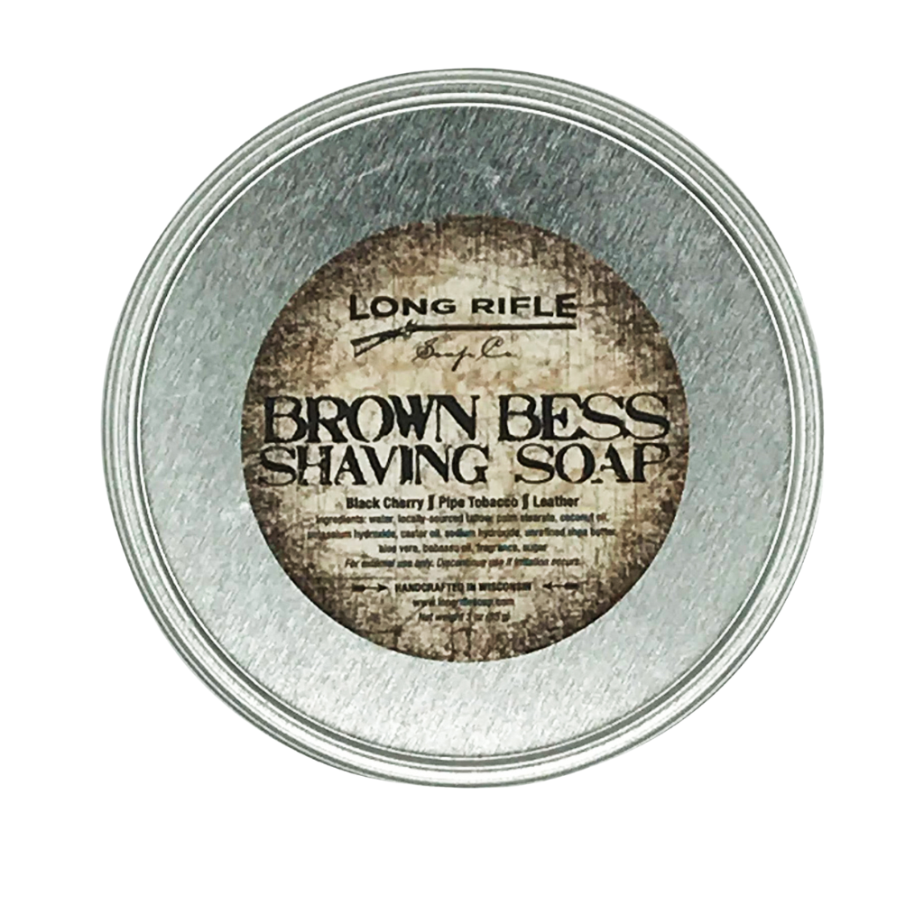 Long Rifle Tallow Brown Bess Shaving Soap 3 oz.