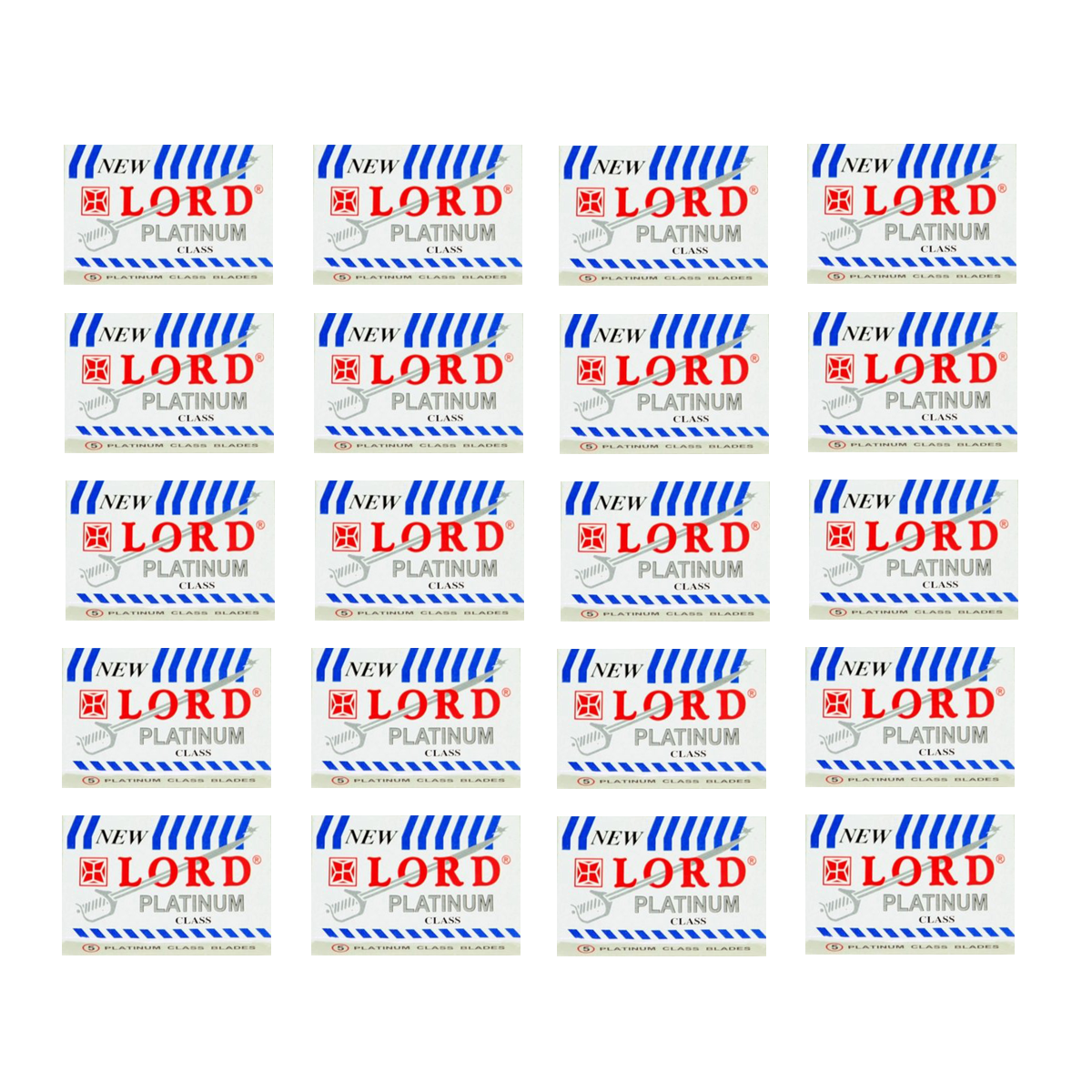 Lord Platinum Class Safety Razor Blades (100 Pack).