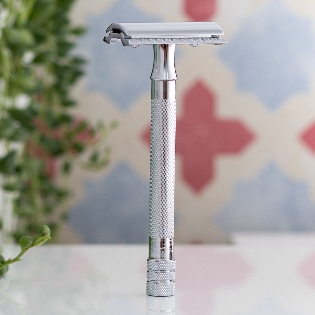 Merkur 23C Long Handle Safety Razor in chrome