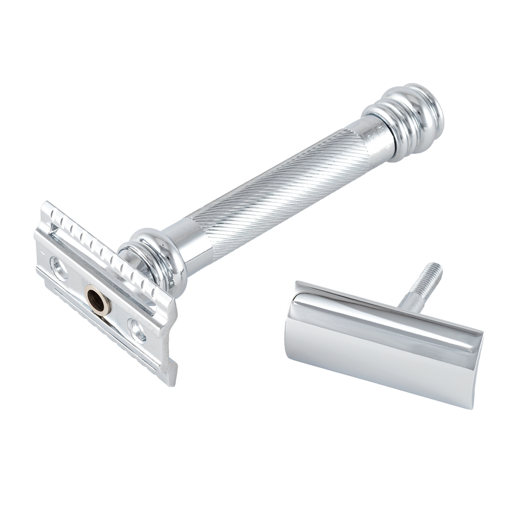 Merkur HD Long Barber Pole 3-Piece Double Edge Safety Razor Set