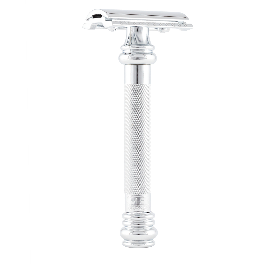 Merkur HD Long Barber Pole 3-Piece Double Edge Safety Razor Set