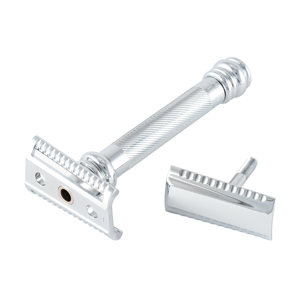 Merkur 39C &quot;Sledgehammer&quot; Slant Bar Chrome Barber Pole Double Edge Safety Razor