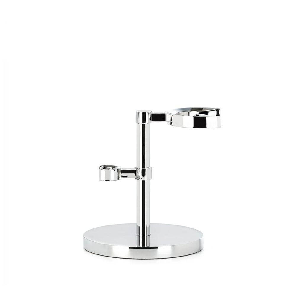 Muhle RHMHXG Chrome Hexagon Shaving Brush &amp; Razor Stand