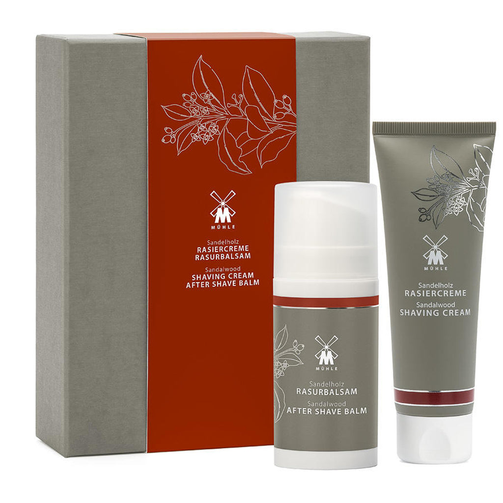 Muhle Shave Care Sandalwood Set With Shaving Cream &amp; Aftershave Balm