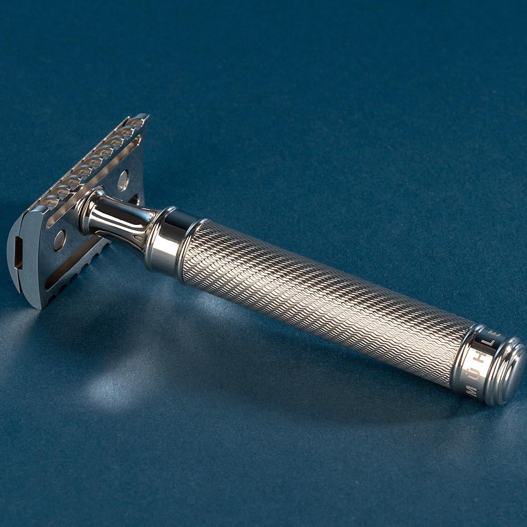 R41GS GRANDE stainless steel safety razor open tooth comb
