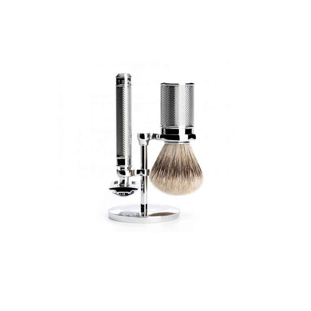 Muhle Chrome Stand For Traditional Series Safety Razors &amp; Shaving Brushes