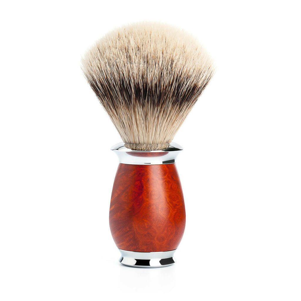 Muhle Purist Briar Wood Silvertip Badger Shaving Brush
