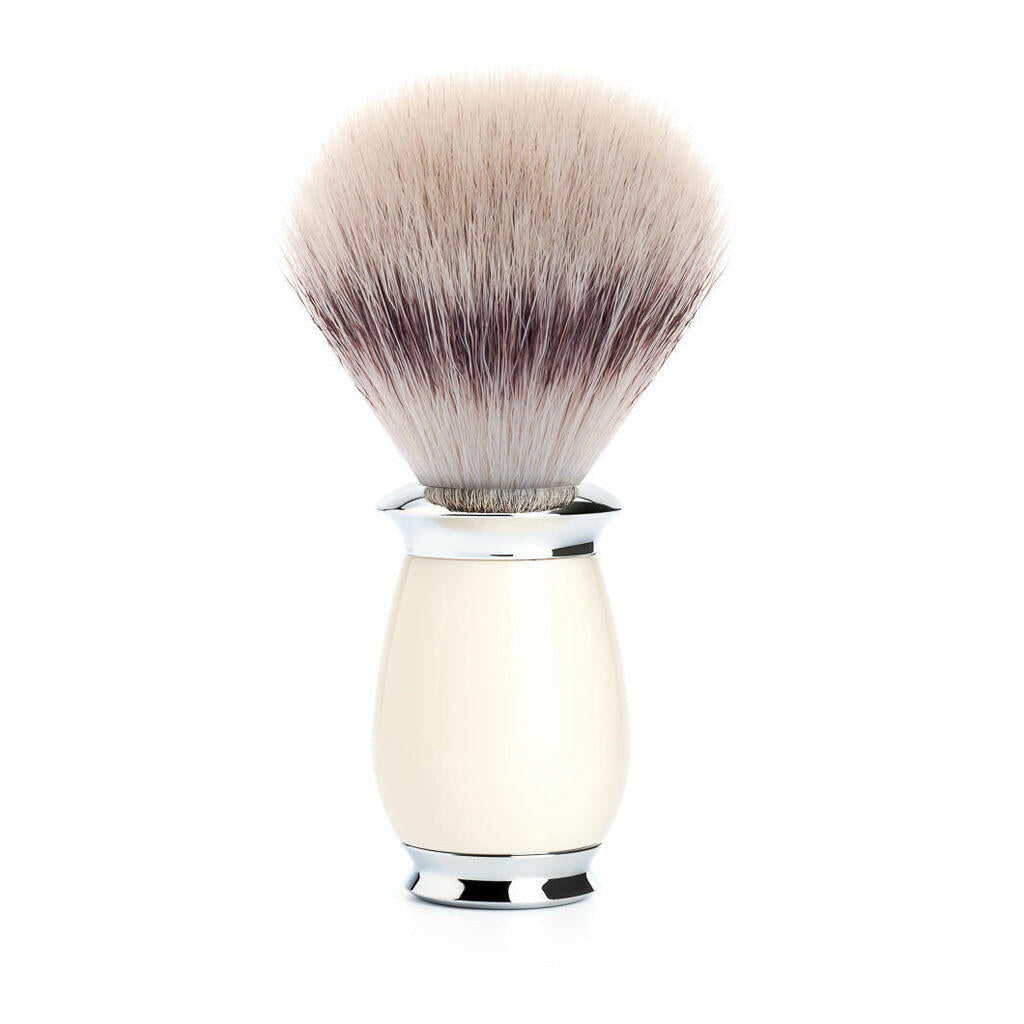 Muhle Purist Ivory Imitation Resin Silvertip Fiber Shaving Brush