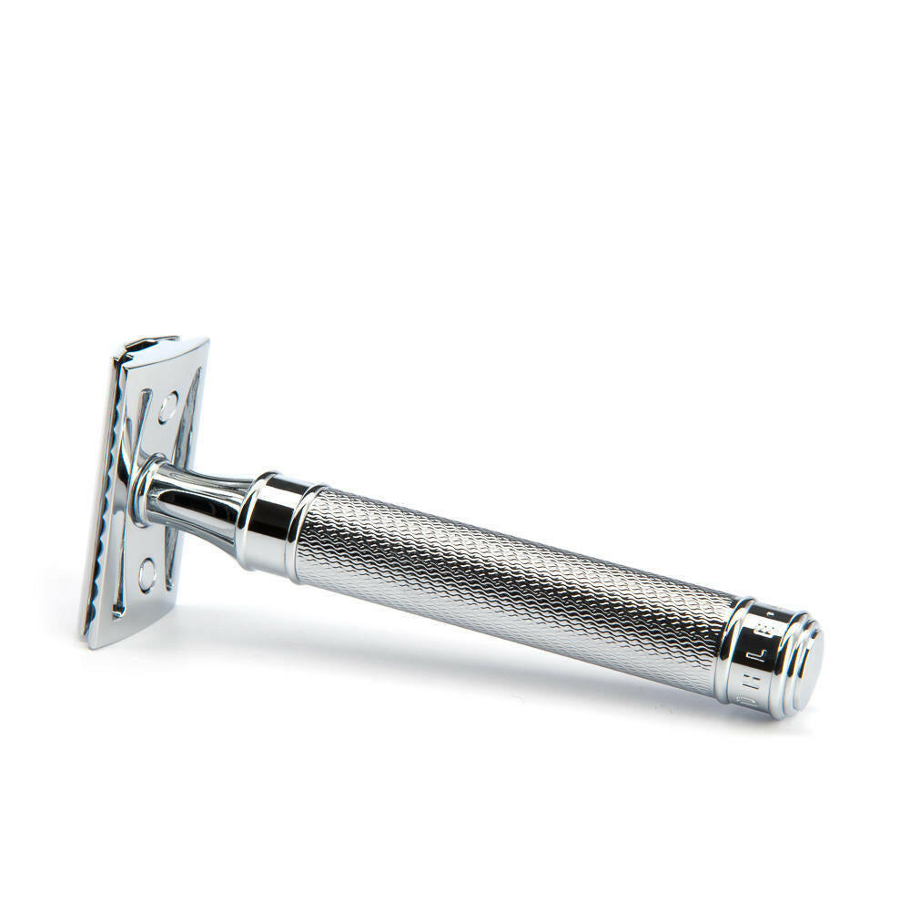 Muhle Traditional Large Chrome Safety Razor Closed Comb