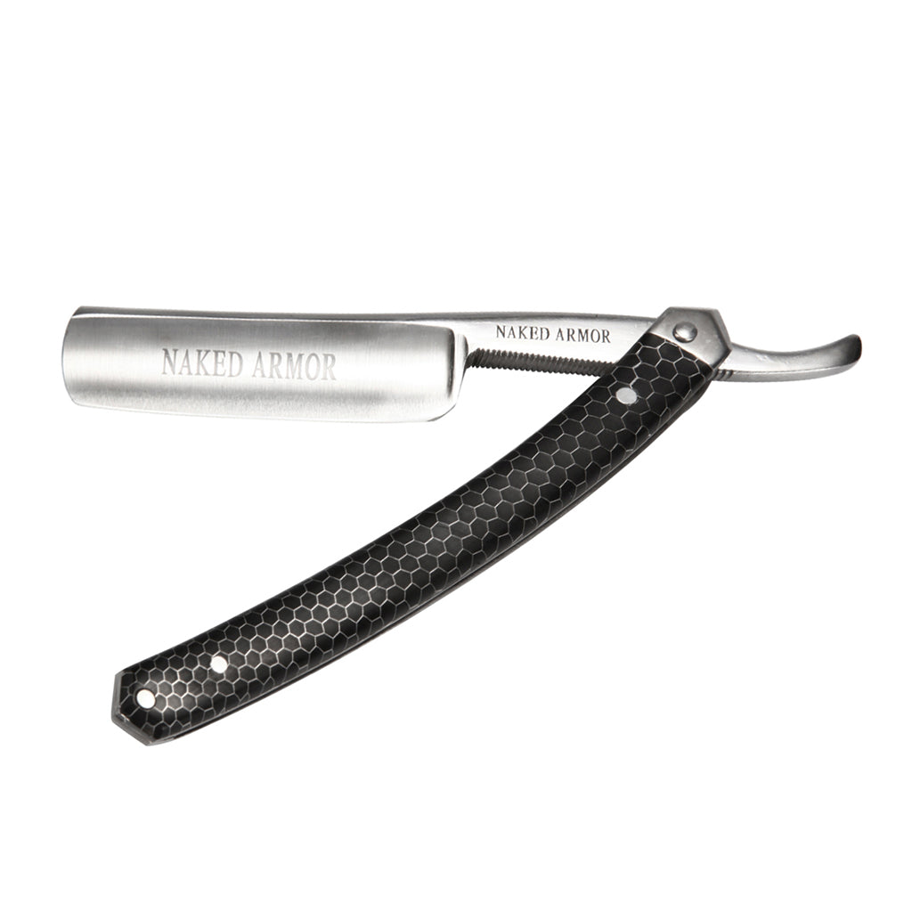 Naked Armor Elyan Straight Razor 7/8&quot; Natural Resin Japanese Steel.