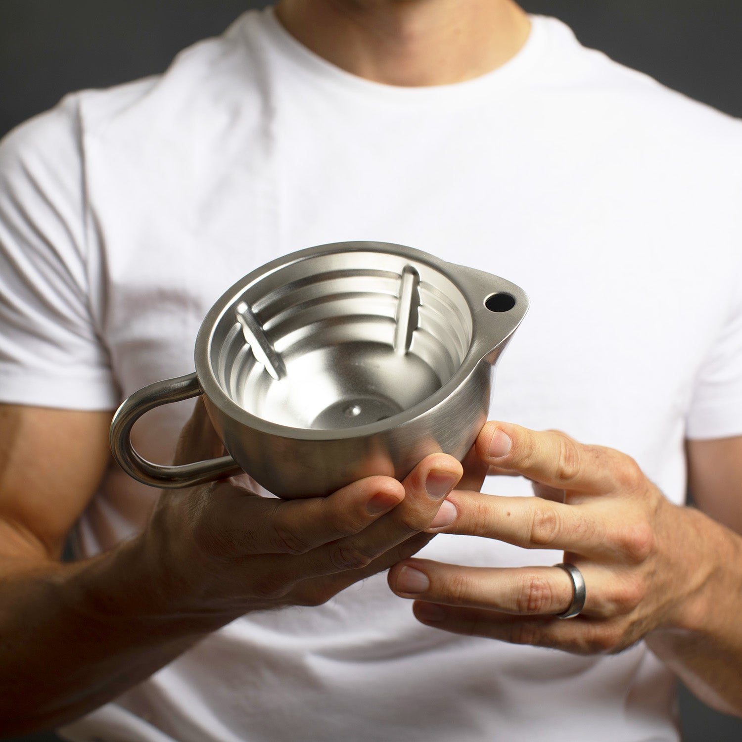 Naked Armor Stainless Steel Shaving Scuttle.