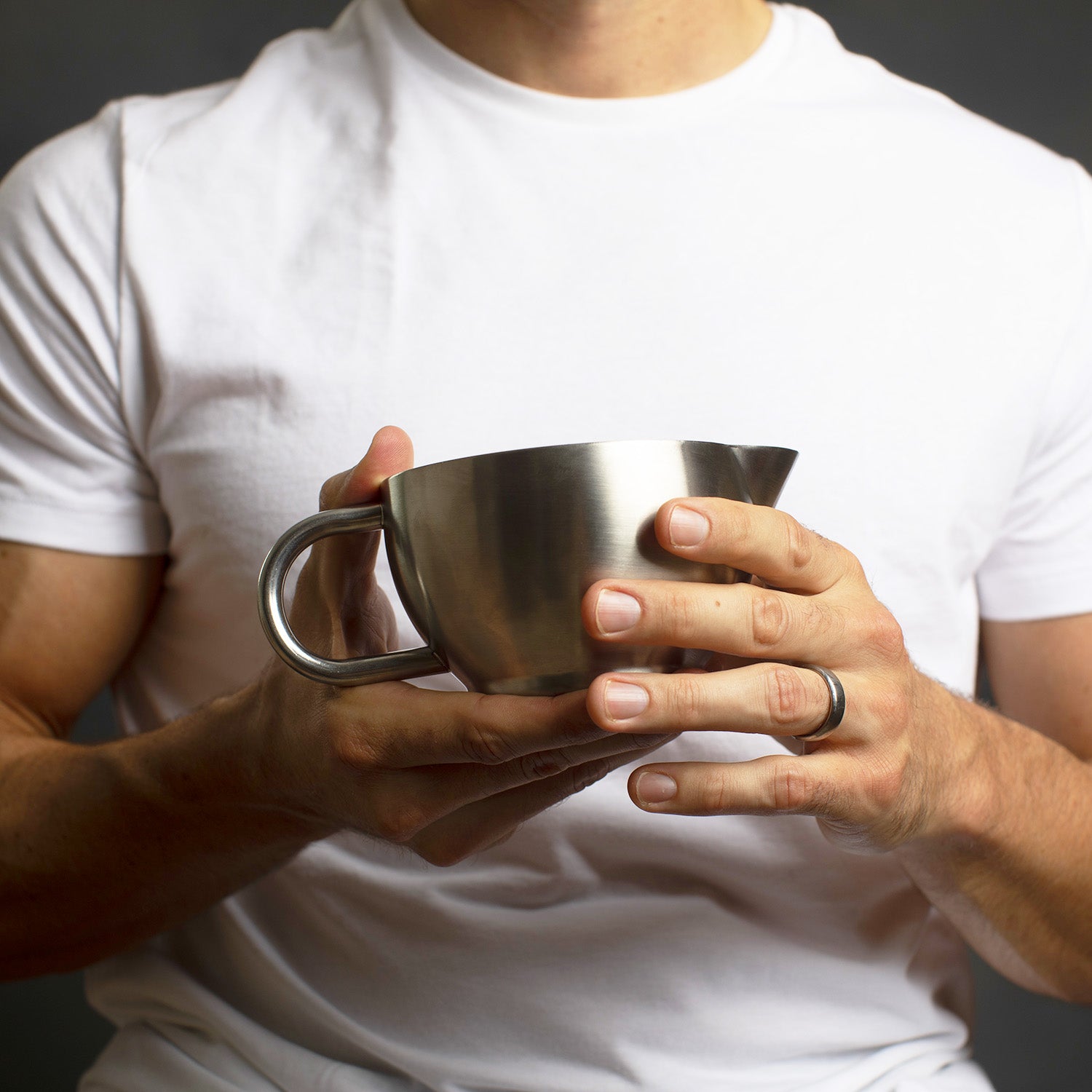 Naked Armor Stainless Steel Shaving Scuttle.