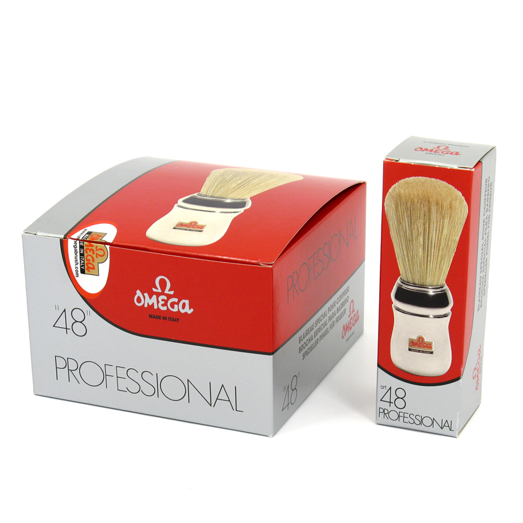 Omega 10048 &quot;Quarantotto 48&quot; Boar Bristle Shaving Brush.