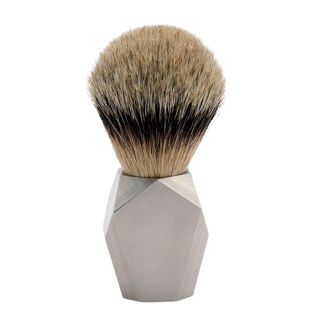 Rex Supply Co. Deco Stainless Silvertip Shaving Brush