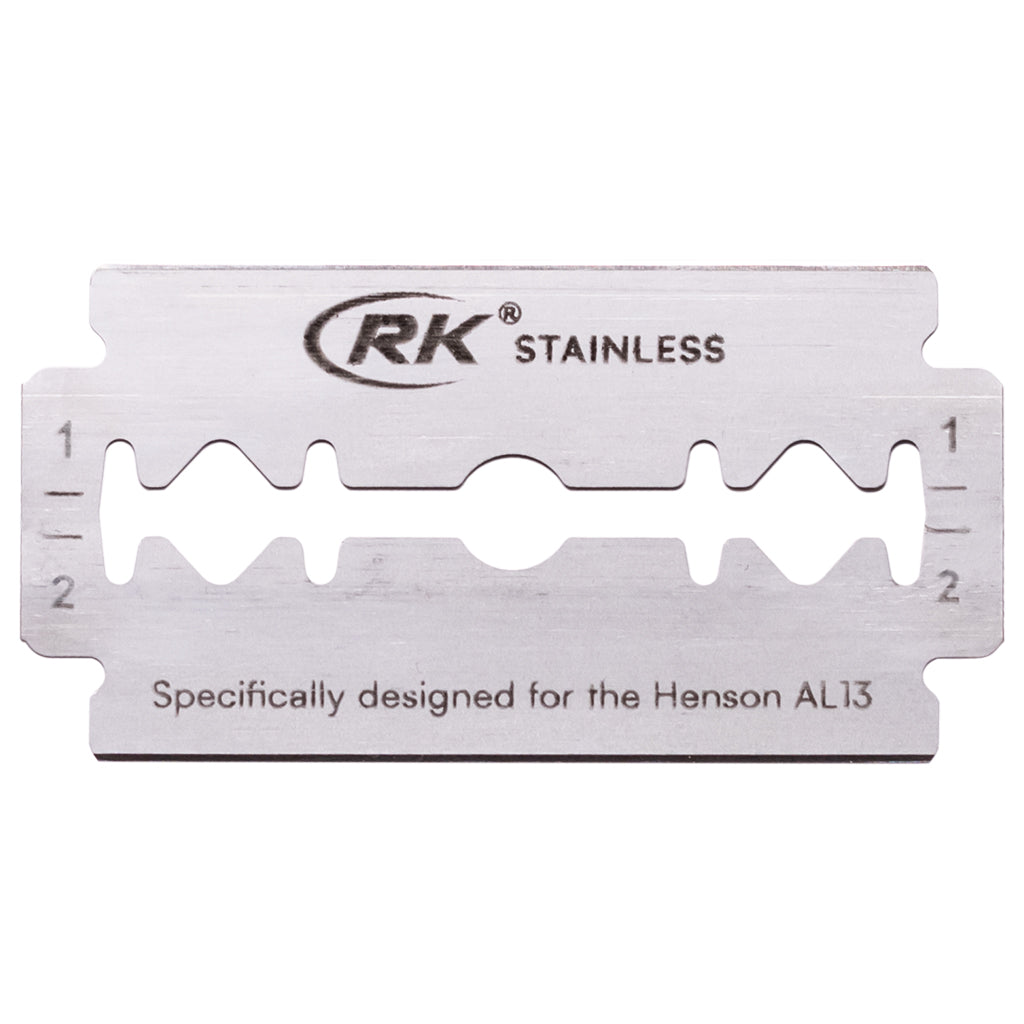 RK Shaving Stainless Steel Double Edge Safety Razor Blades (100 Pack ...