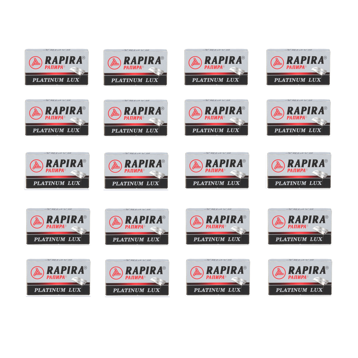 Rapira Platinum Lux Double Edge Safety Razor Blade 100 Pack