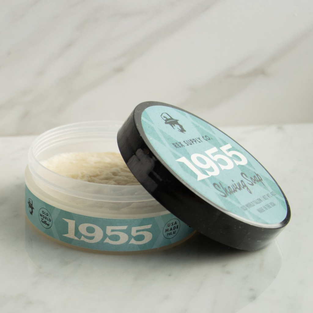 Rex Supply Co. 1955 Old World Tallow Shaving Soap 4 oz.