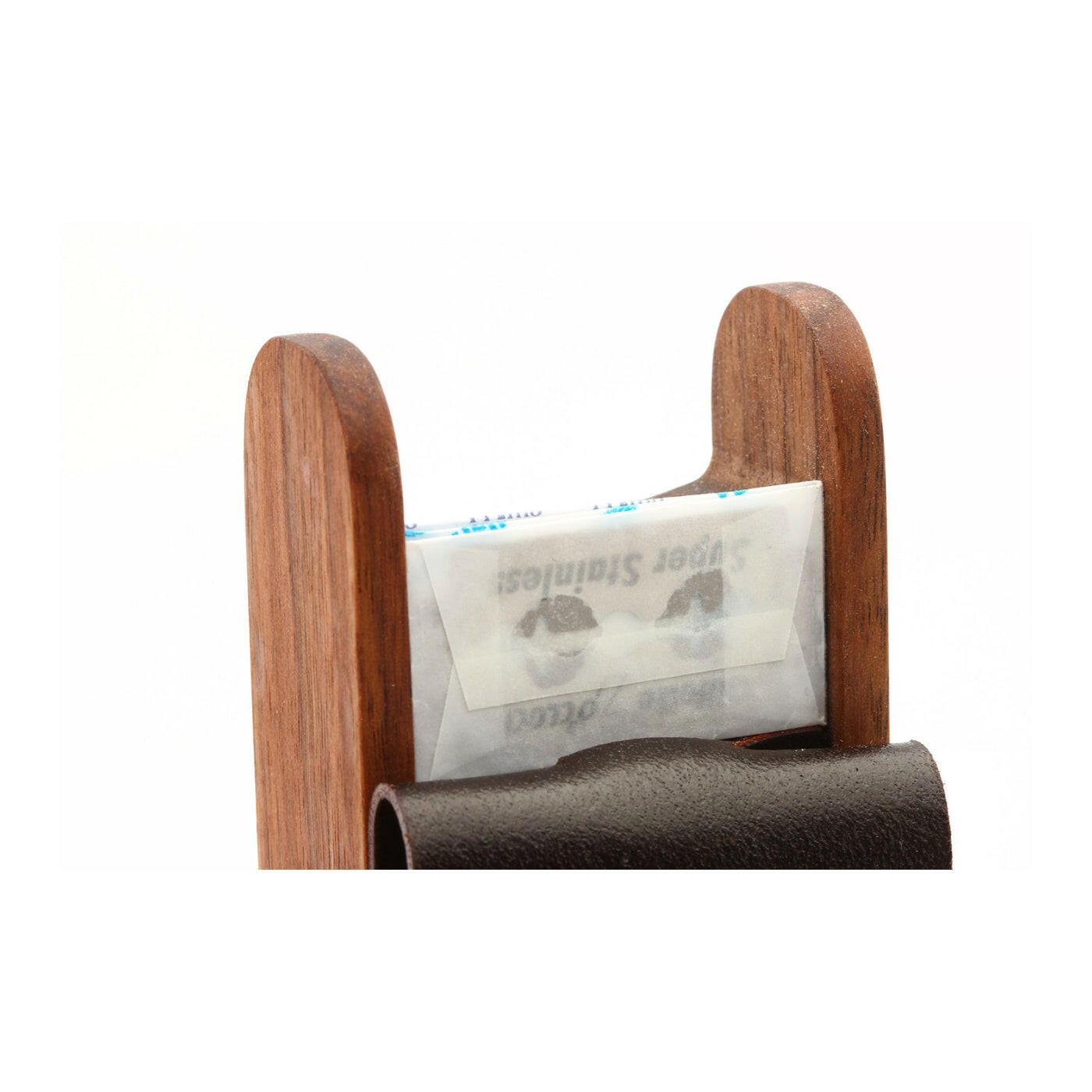 Rex Ambassador Safety Razor Travel Case Walnut and Horween Leather - Grown Man Shave