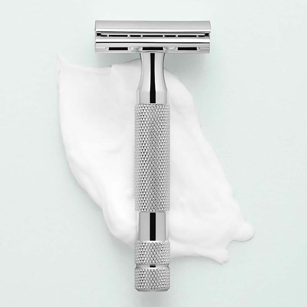 Rockwell Razors 2C White Chrome Adjustable Double Edge Safety Razor