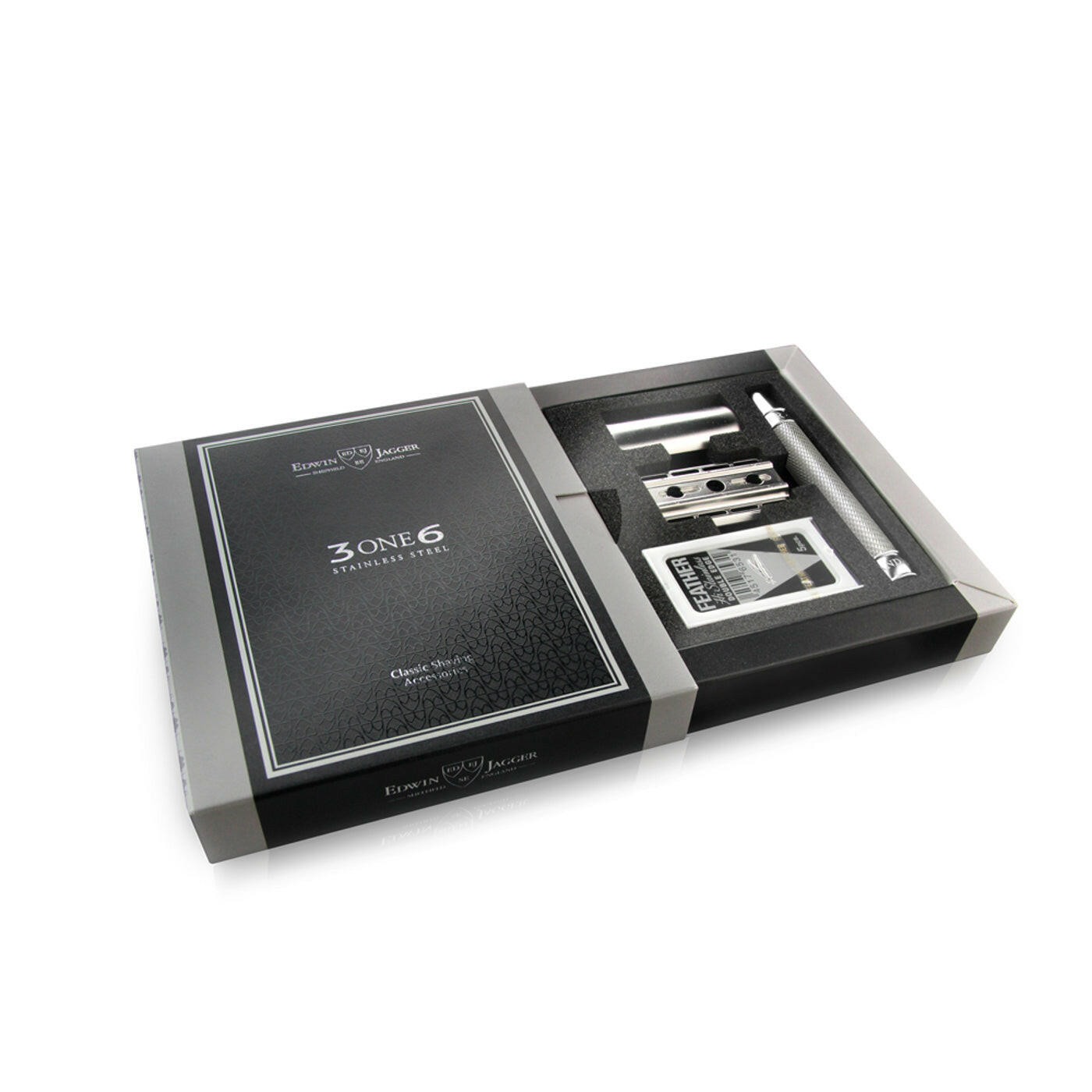 Double Edge Safety Razor | Edwin Jagger 3ONE6 Stainless Steel Safety Razor