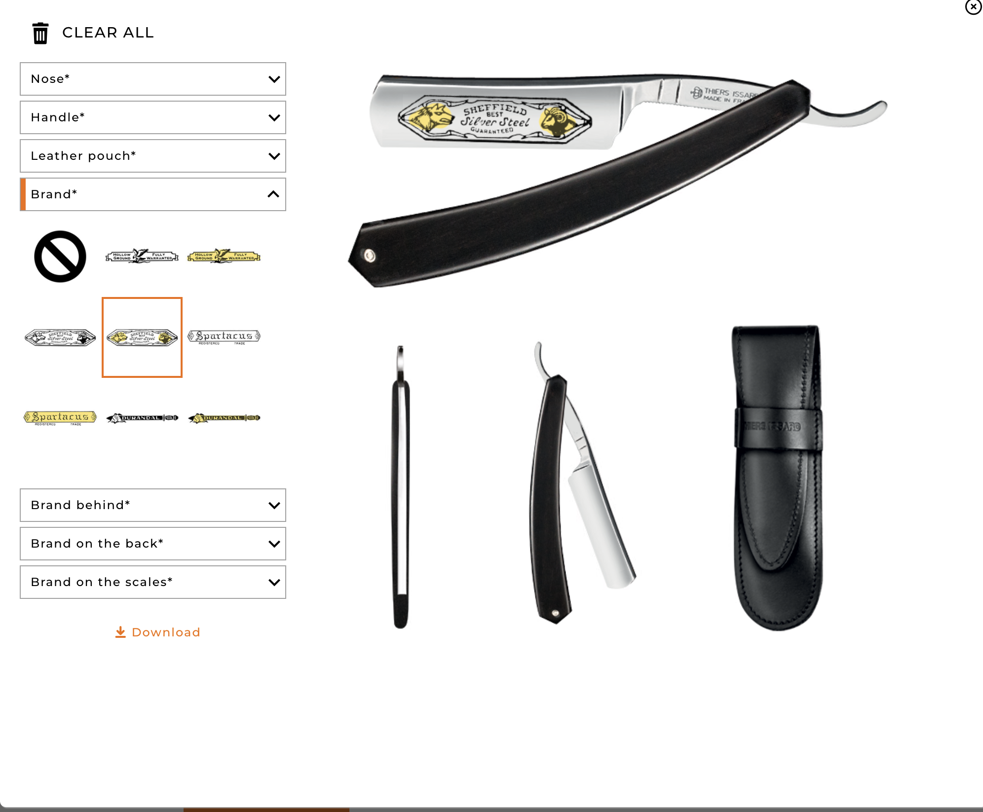 Custom Razor for Kevin.