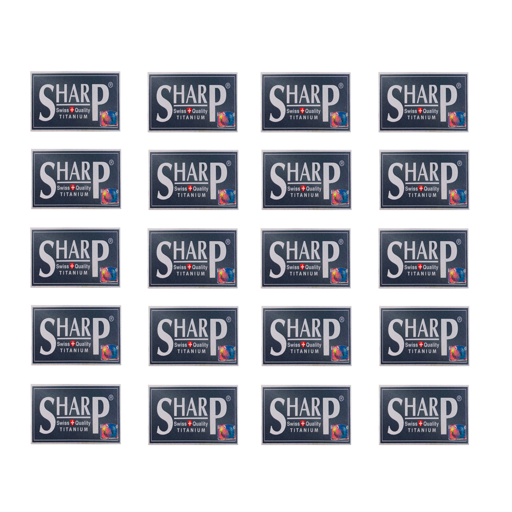 Sharp Titanium Safety Razor Blades (100 Pack) – I Wet Shave