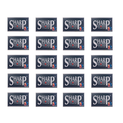 Sharp Titanium Safety Razor Blades (100 Pack) – I Wet Shave