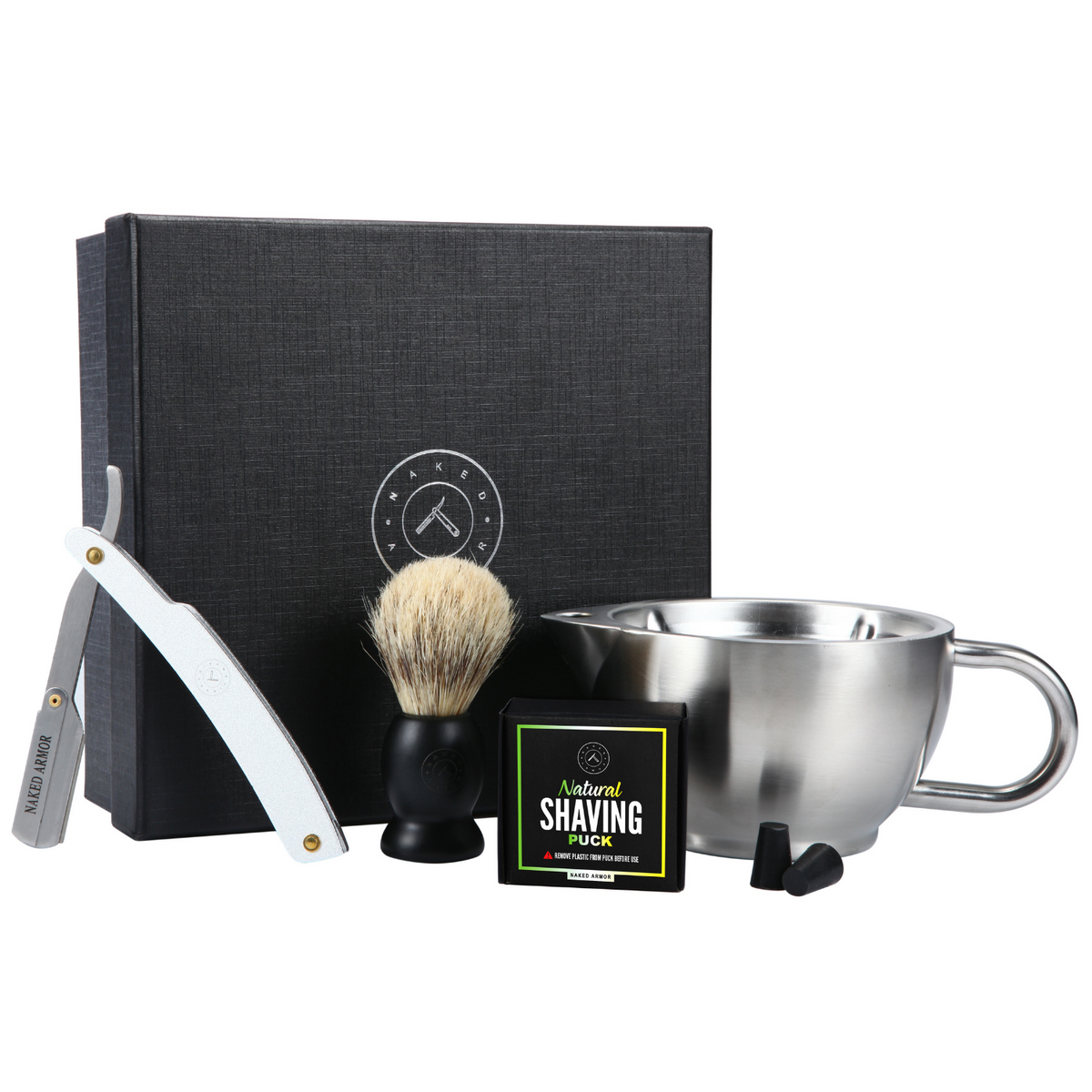 Naked Armor Silver Fox Scuttle Kit 5 Pieces — Grown Man Shave – I Wet Shave