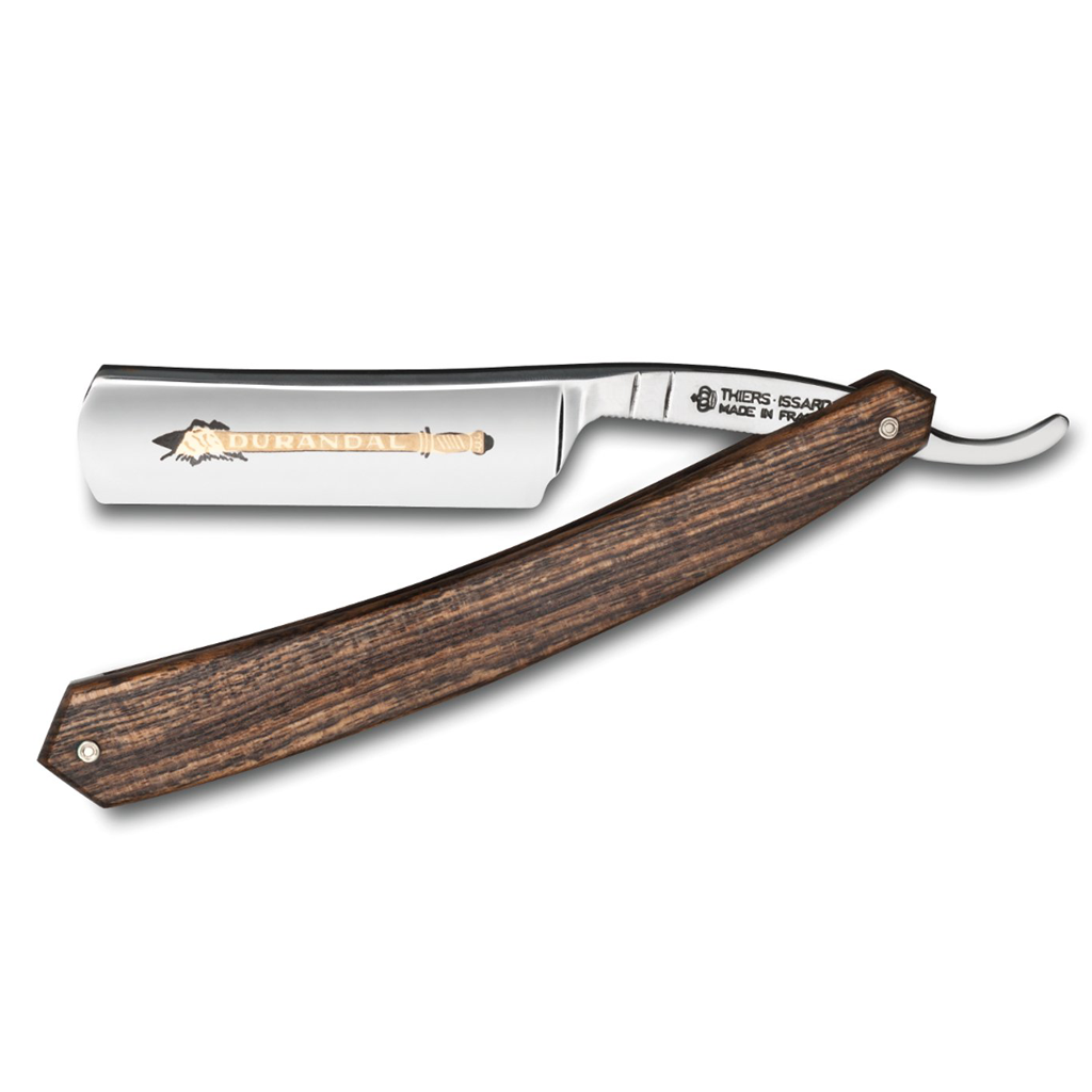 Thiers Issard 'Durandal' Straight Razor 6/8" Bocote Wood Carbon Steel