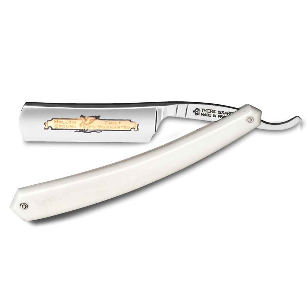 Thiers Issard 'Golden Eagle' Straight Razor 6/8" Bone Carbon Steel