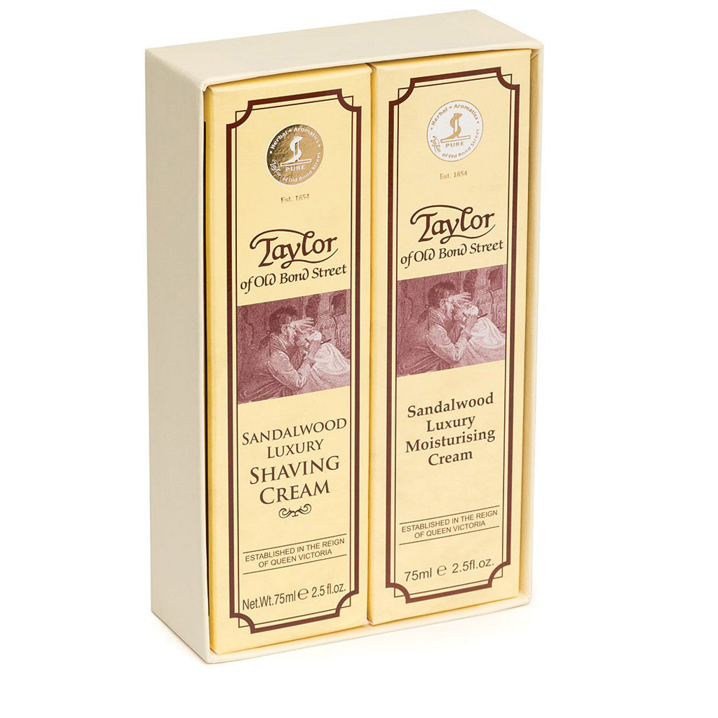Taylor of Old Bond Street Sandalwood Shaving Cream &amp; Moisturizer Gift Box