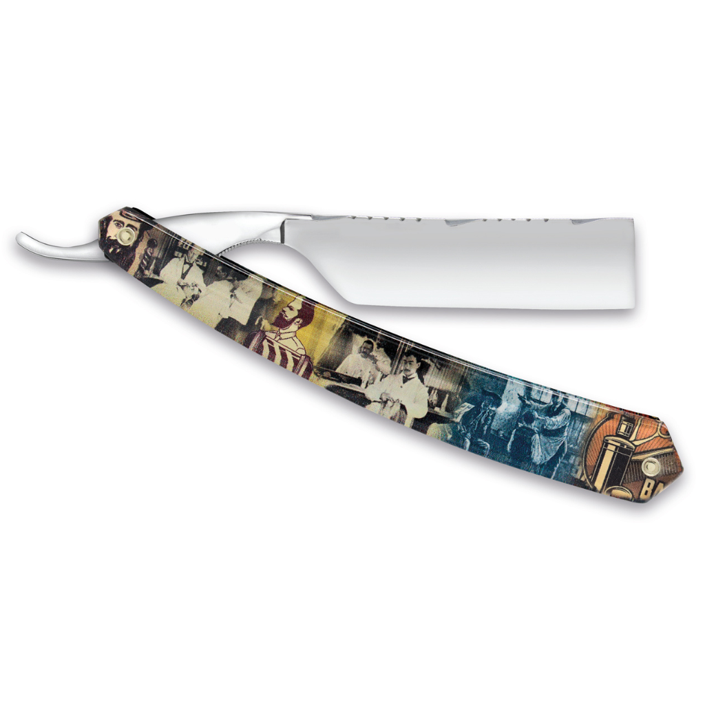 Thiers Issard Historic 'Special Toute Barbes' Straight Razor 7/8" Resin Carbon Steel.