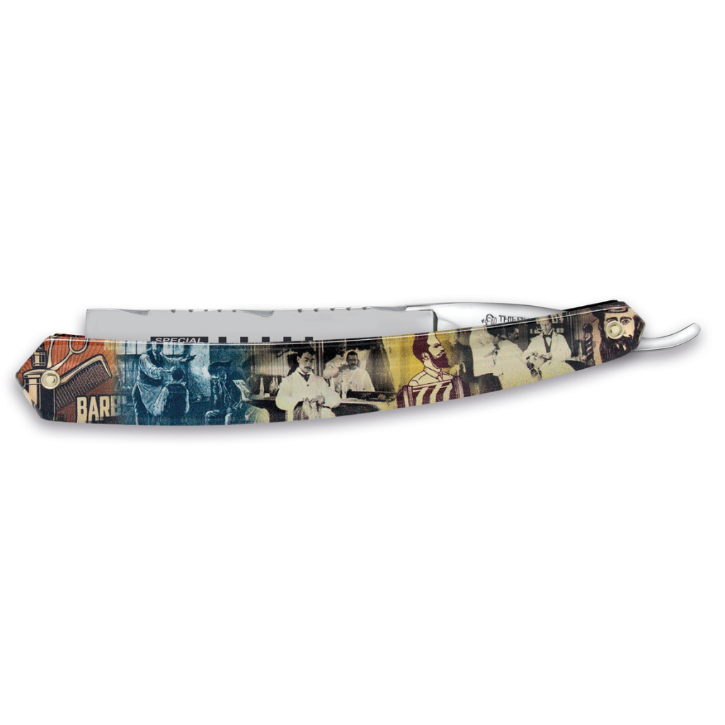 Thiers Issard Historic 'Special Toute Barbes' Straight Razor 7/8" Resin Carbon Steel.