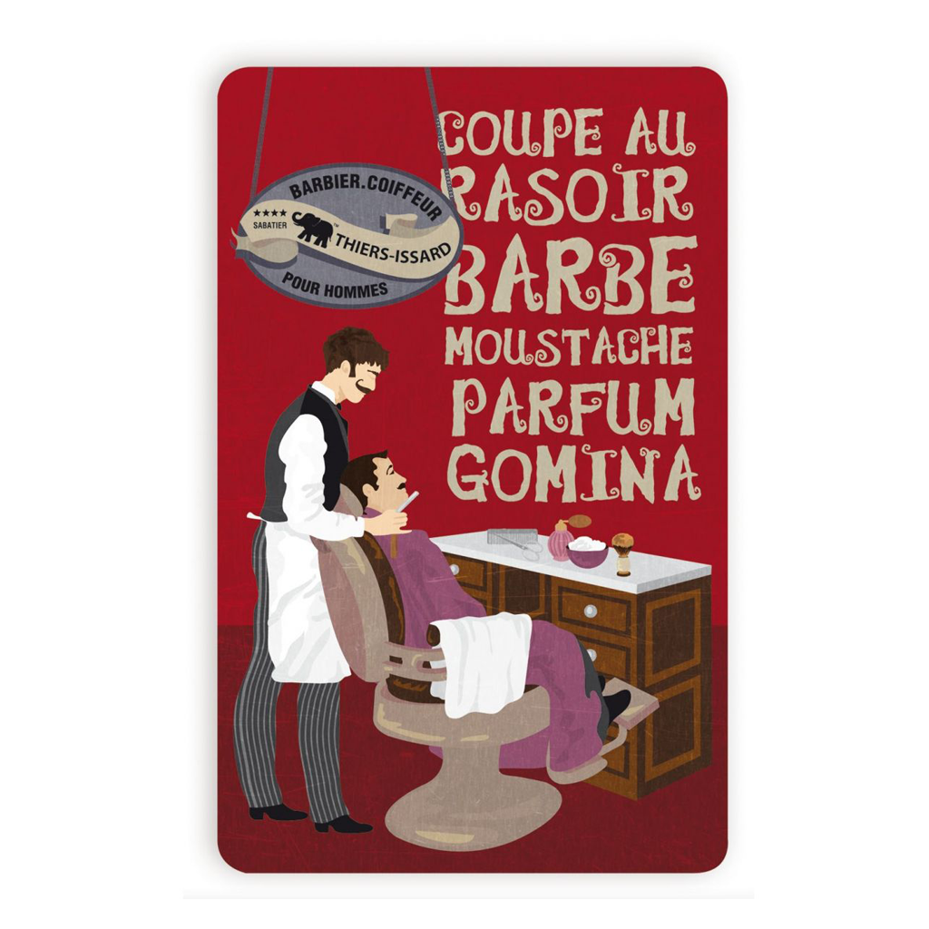 Thiers Issard Boite Métal Barber Storage Box