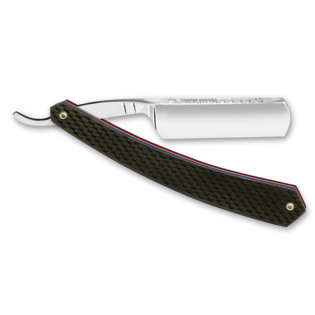 Thiers Issard Historic 'La Legende' Straight Razor 6/8" Carbon Fiber Carbon Steel.