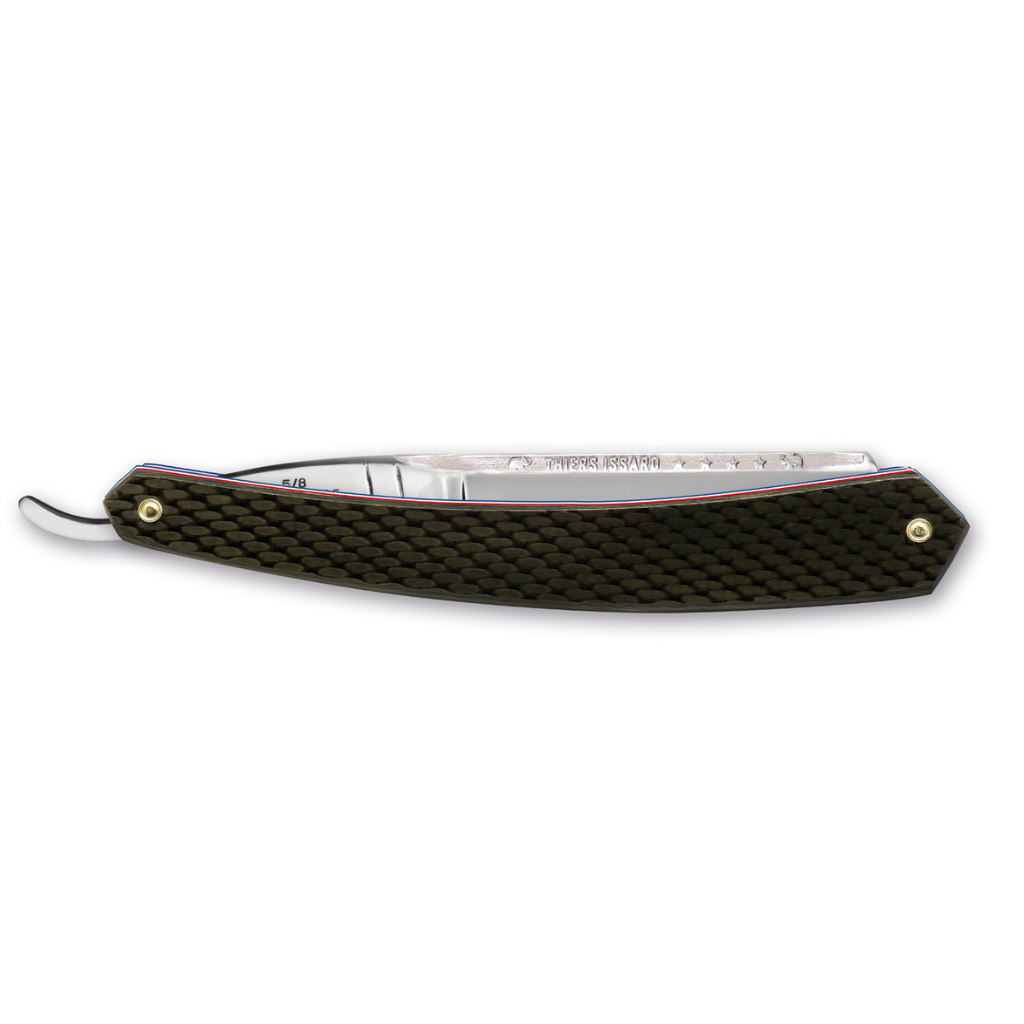 Thiers Issard Historic 'La Legende' Straight Razor 6/8" Carbon Fiber Carbon Steel.