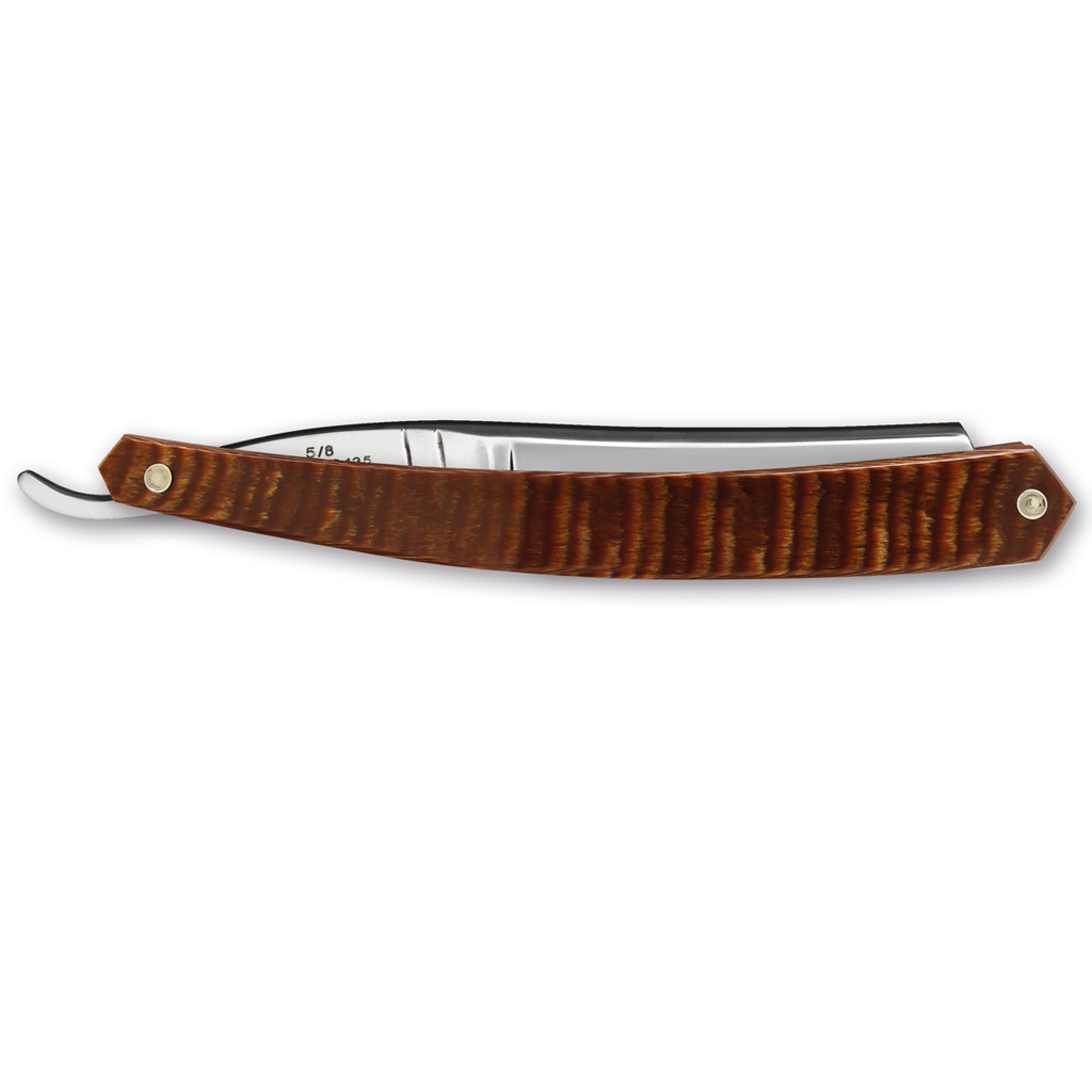 Thiers Issard &#39;Le Thiernois&#39; Straight Razor 5/8&quot; Brown Stamina Carbon Steel.